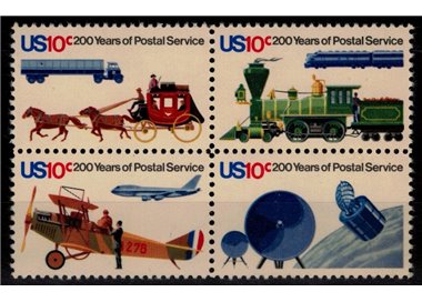 USA 1975 Postal Service 4v MNH**