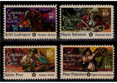 USA 1975 American Revolution (Heroes) 4v MNH**