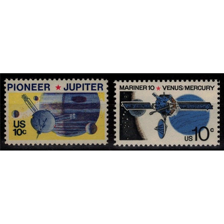 USA 1975 Space Probe Pioneer 10 2v MNH**