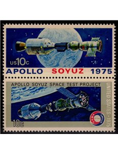 USA 1975 Russian-American Cooperation 2v MNH**