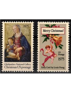 USA 1975 Natale 2v MNH**