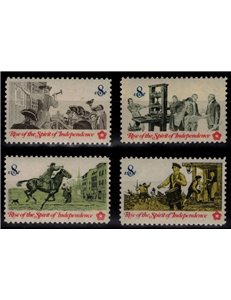 USA 1973 Rivoluzione americana (Comunicazioni) 4v MNH**
