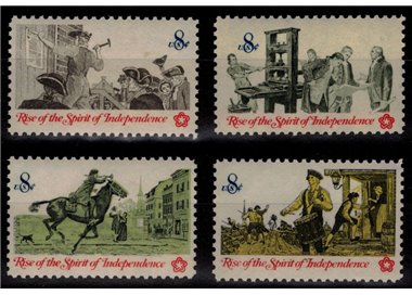 USA 1973 Rivoluzione americana (Comunicazioni) 4v MNH**