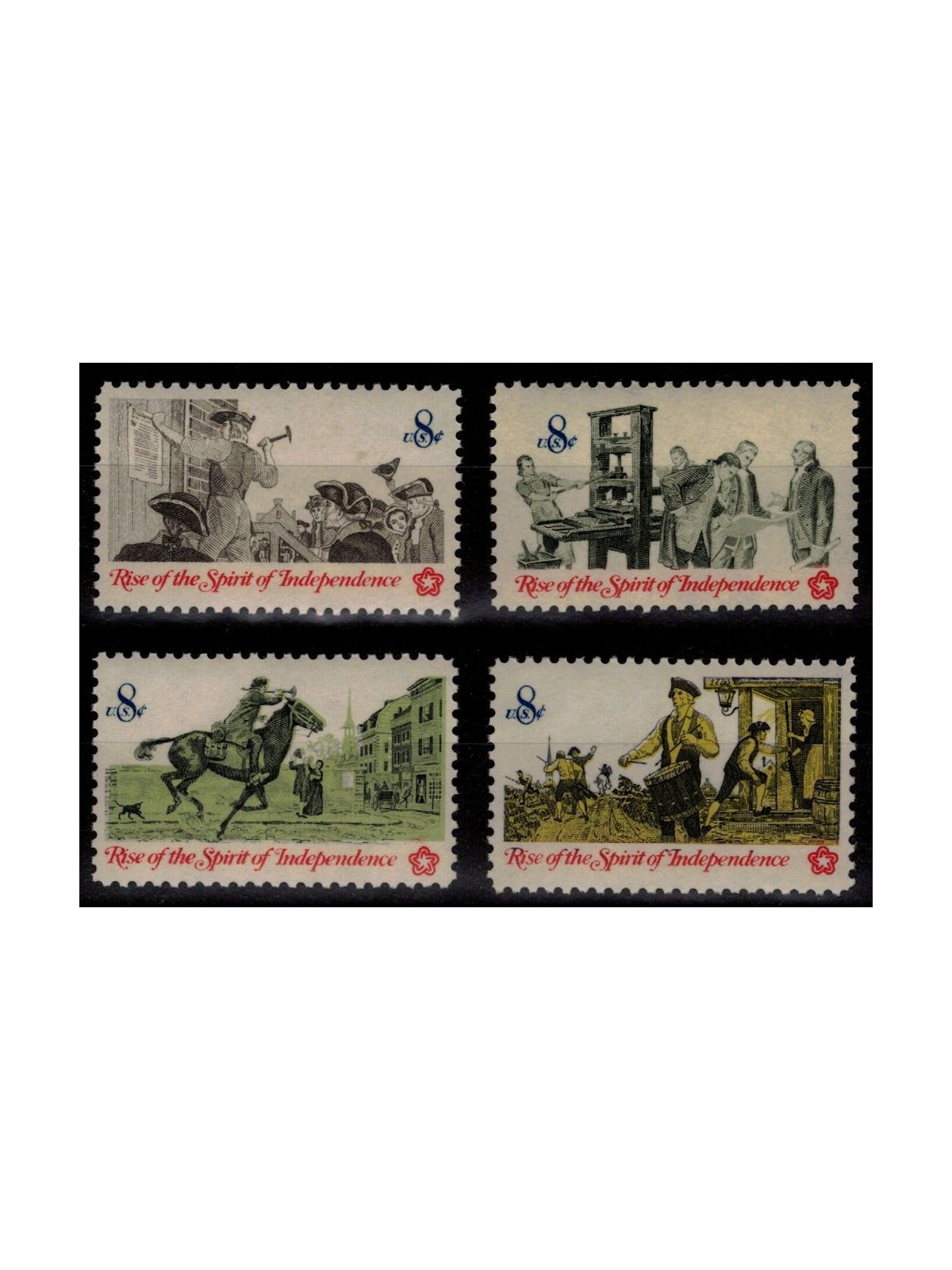 USA 1973 American Revolution (Communications) 4v MNH**