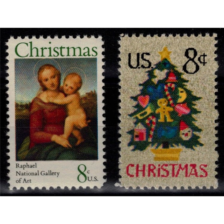 USA 1973 Christmas 2v MNH**