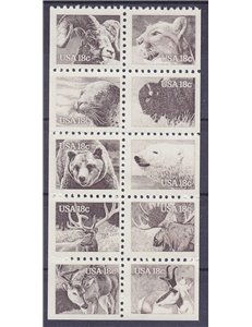 USA 1981 Serie ordinaria, fauna selvatica 10v MNH**
