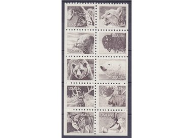 USA 1981 Serie ordinaria, fauna selvatica 10v MNH**