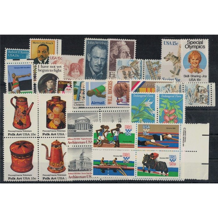 USA 1979 Annata completa 34v MNH**