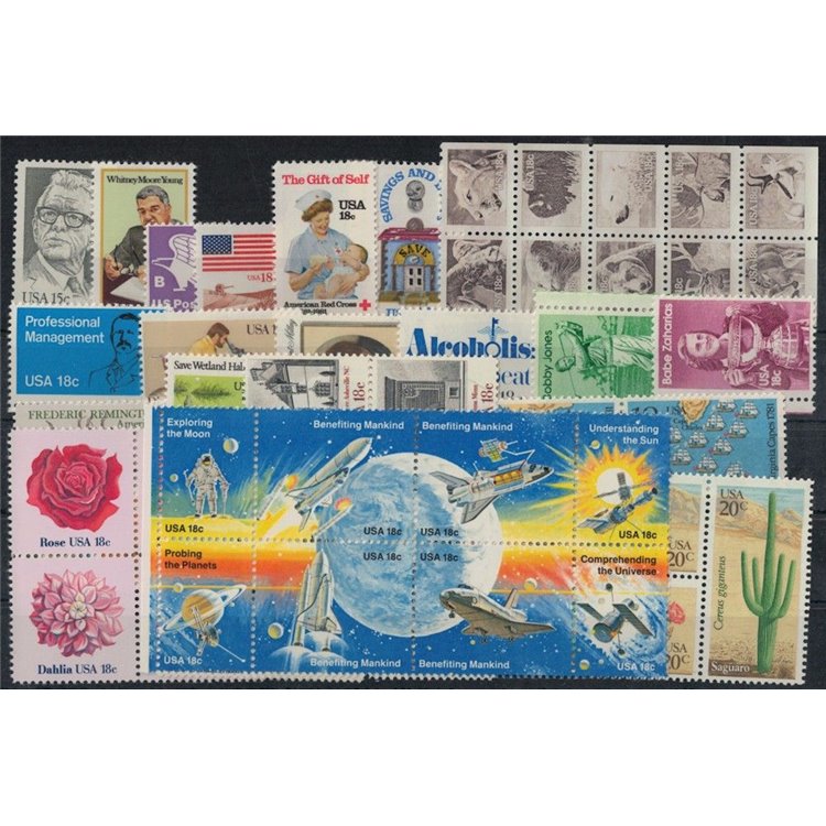 USA 1981 Annata completa 56v MNH**