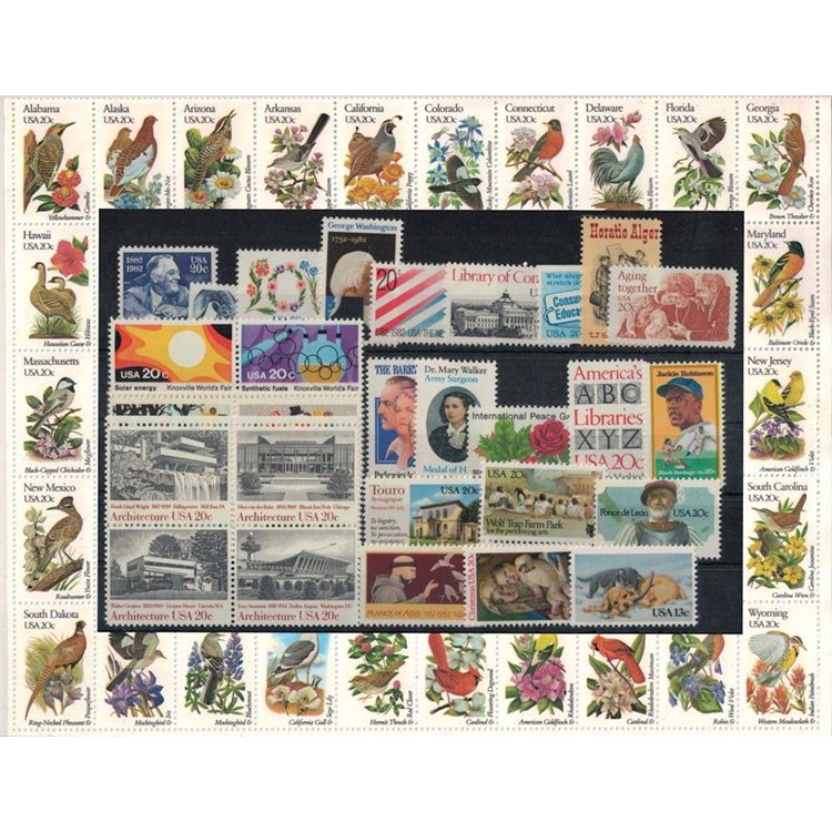 USA 1982 Complete vintage 82v MNH**