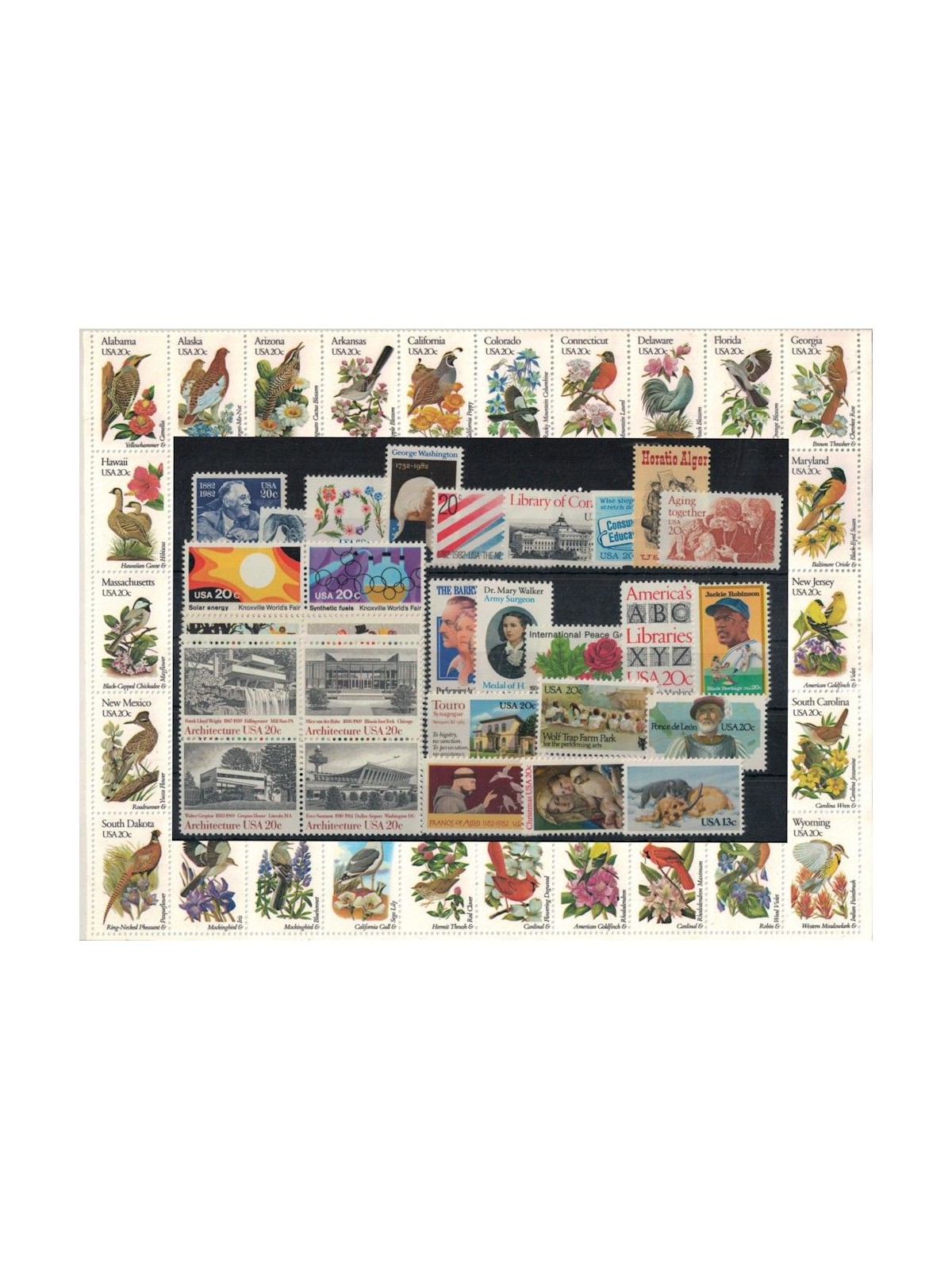 USA 1982 Complete vintage 82v MNH**