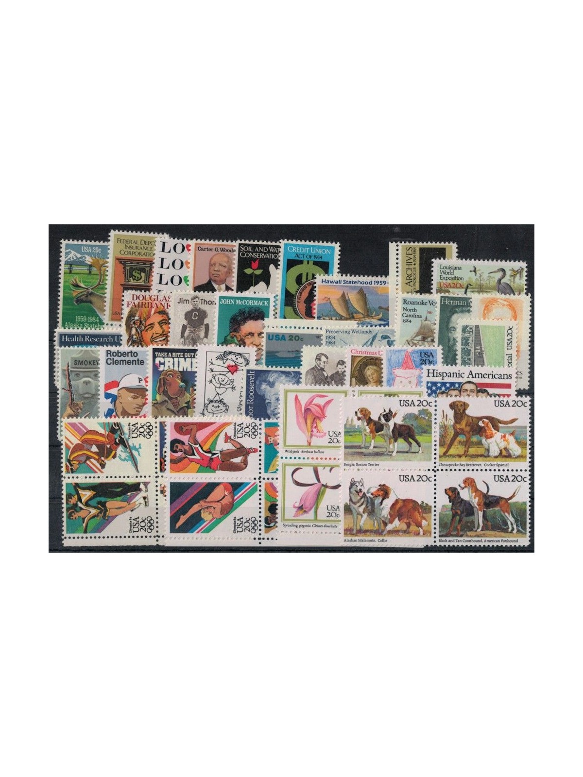 USA 1984 Annata completa 44v MNH**