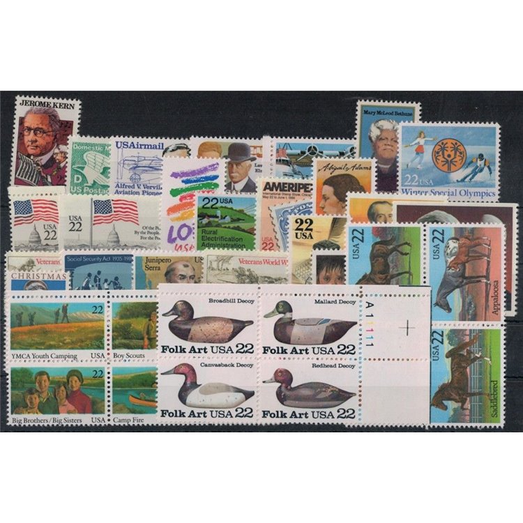 USA 1985 Complete vintage 42v MNH**