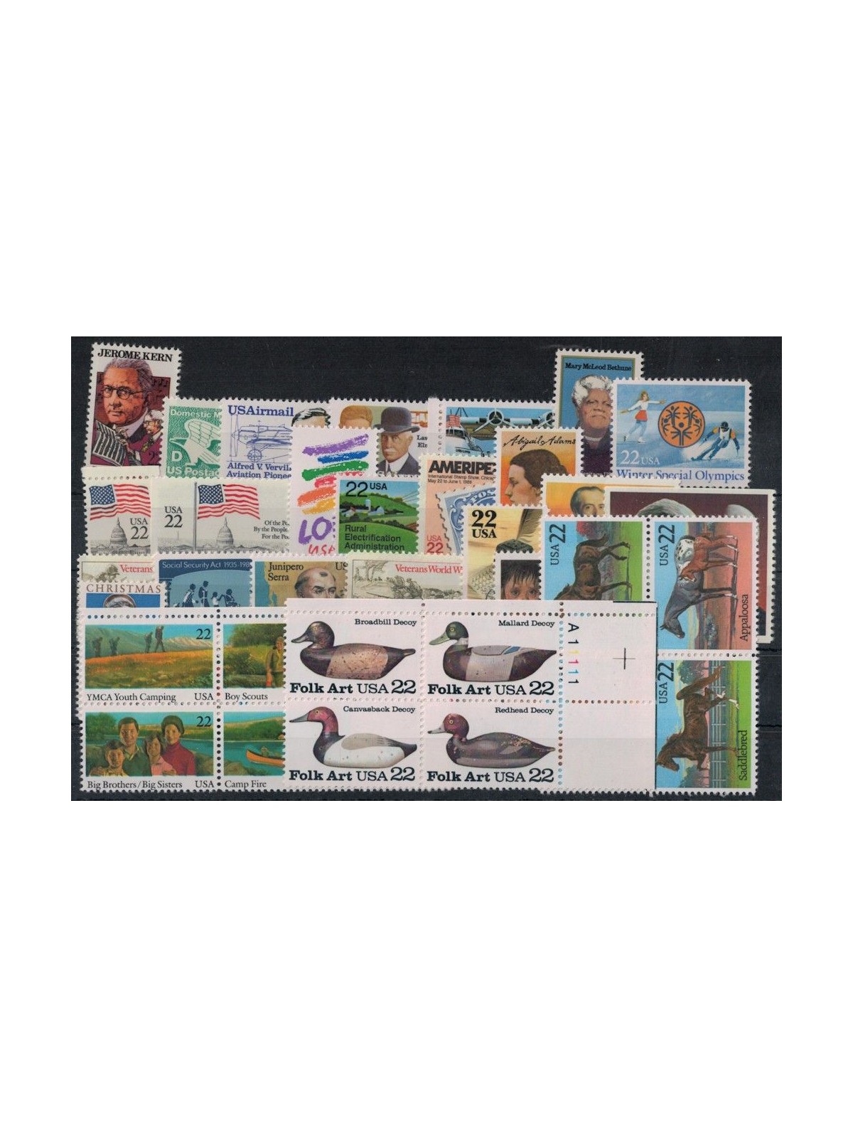USA 1985 Complete vintage 42v MNH**
