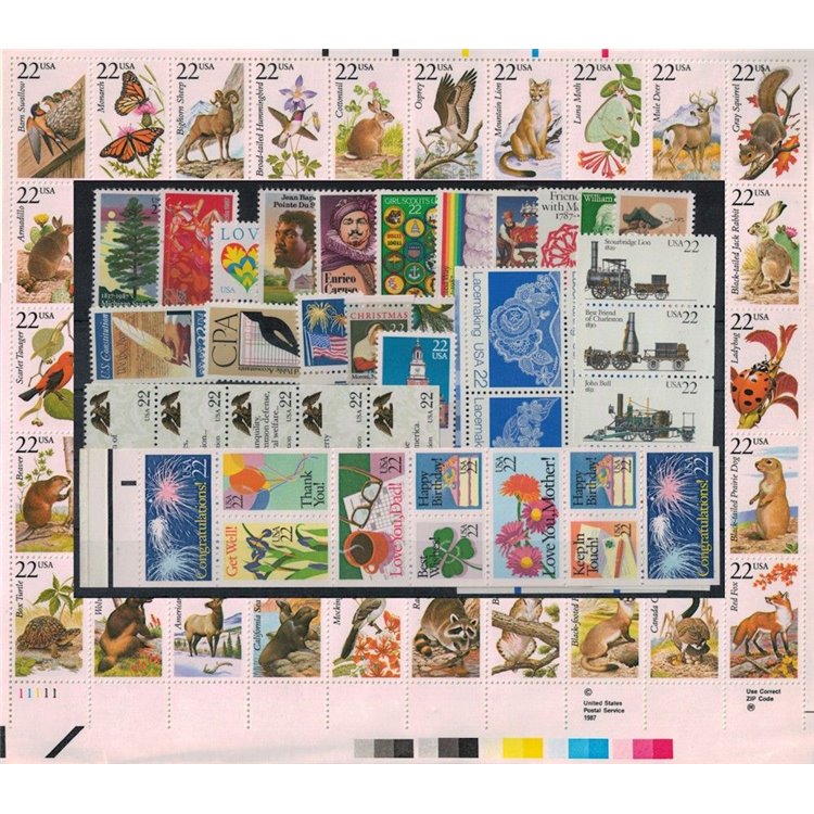 USA 1987 Annata completa 91v MNH**