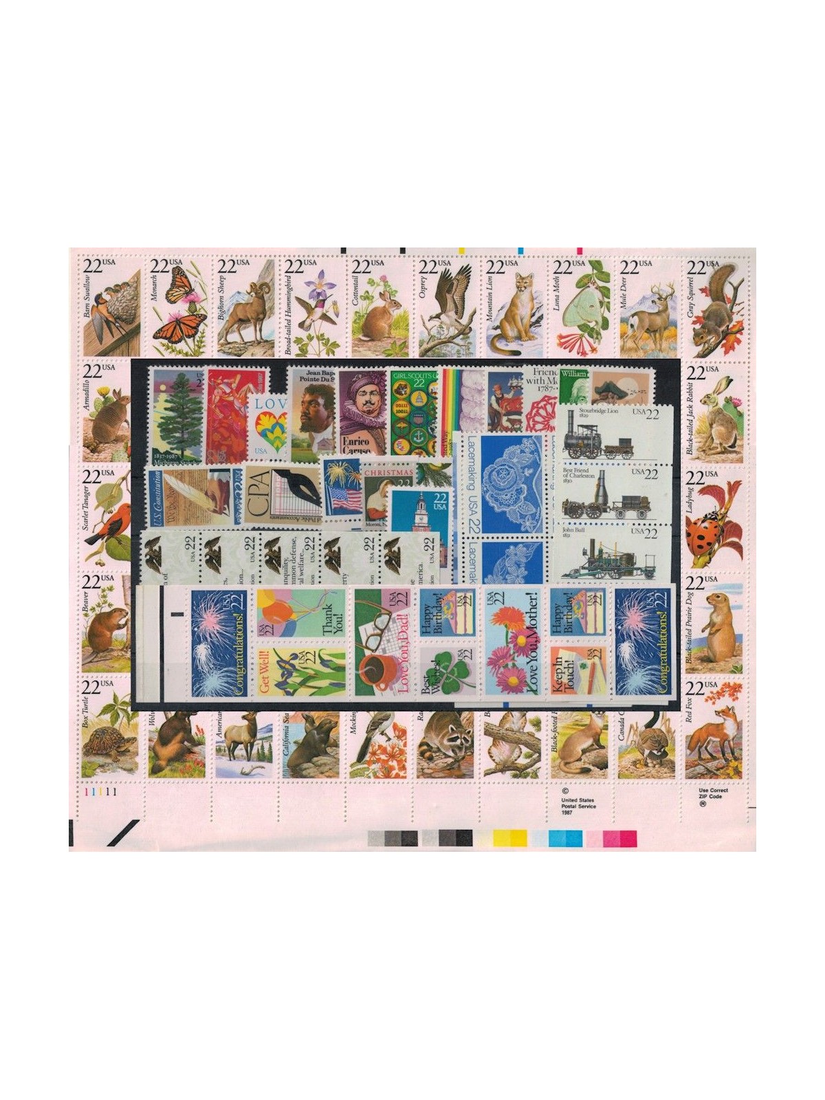 USA 1987 Annata completa 91v MNH**