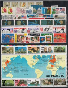 USA 1991 Annata completa 75v + 1 BF MNH**