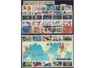 USA 1991 Complete vintage 75v + 1 s/s MNH**