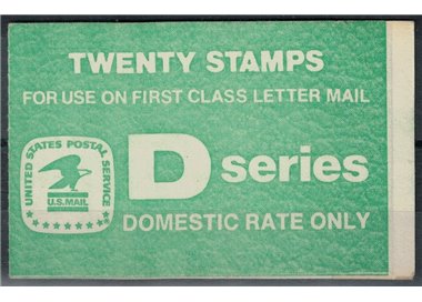 USA 1985 D series booklet MNH**