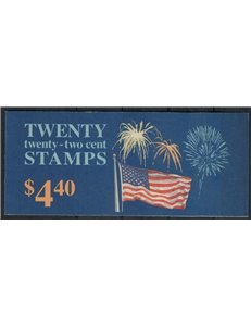 USA 1987 Bandiera e fuochi d'artificio LB MNH**