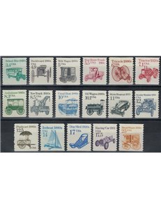 USA 1985-87 Trasporti 17v MNH**