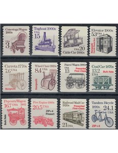 USA 1988 Transportation 12v MNH**