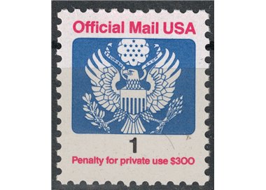USA 1989 Servizio, Official Mail MNH**