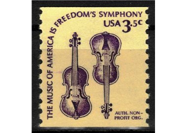 USA 1980 Ordinary series (Violins) MNH**