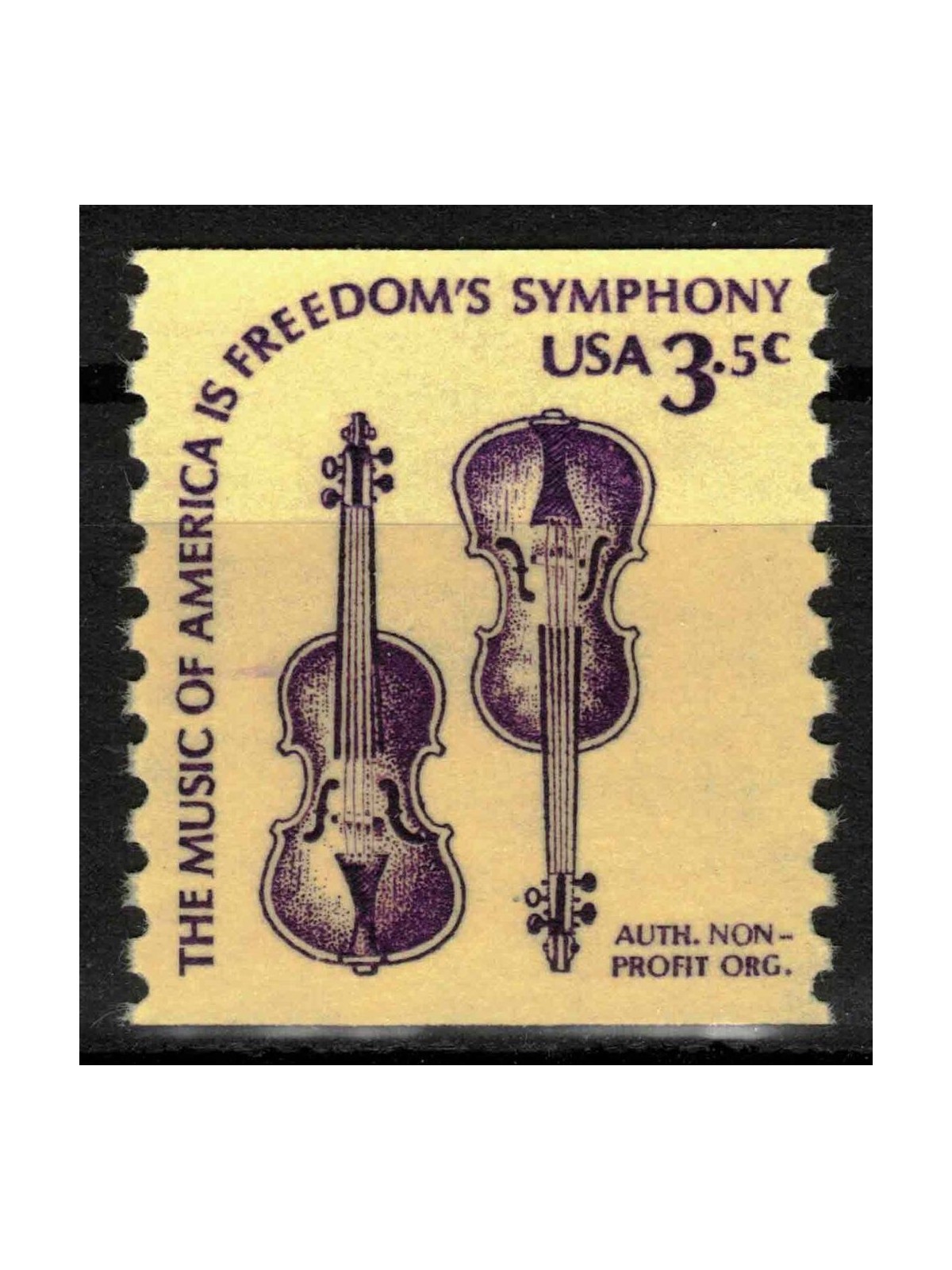 USA 1980 Ordinary series (Violins) MNH**