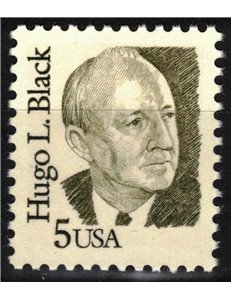 USA 1986 Hugo LaFayette Black MNH**