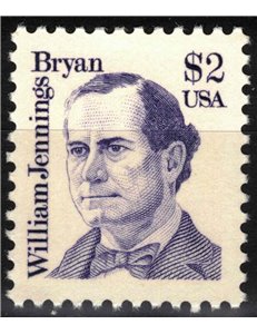 USA 1986 William Jennings Bryan MNH**