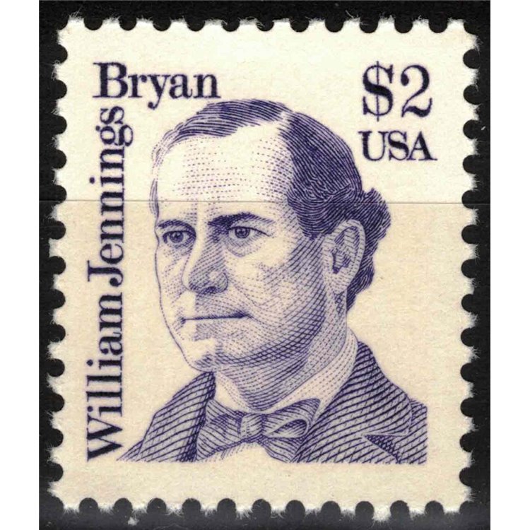 USA 1986 William Jennings Bryan MNH**