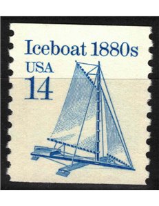 USA 1985 Trasporti (Iceboat) MNH** (RF)