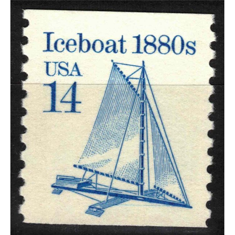 USA 1985 Trasporti (Iceboat) MNH** (RF)