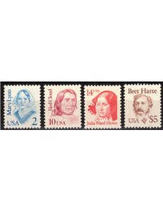USA 1987 Great American Characters 4v MNH**