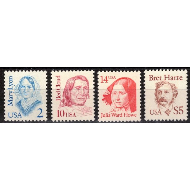 USA 1987 Great American Characters 4v MNH**