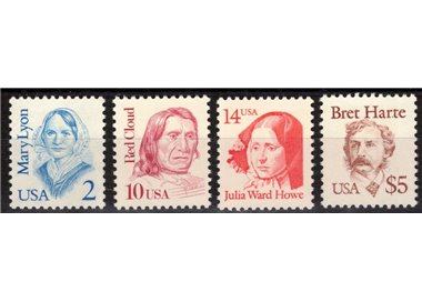 USA 1987 Grandi personaggi americani 4v MNH**