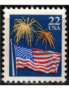 USA 1987 Flag and Fireworks MNH**