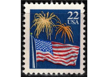 USA 1987 Flag and Fireworks MNH**