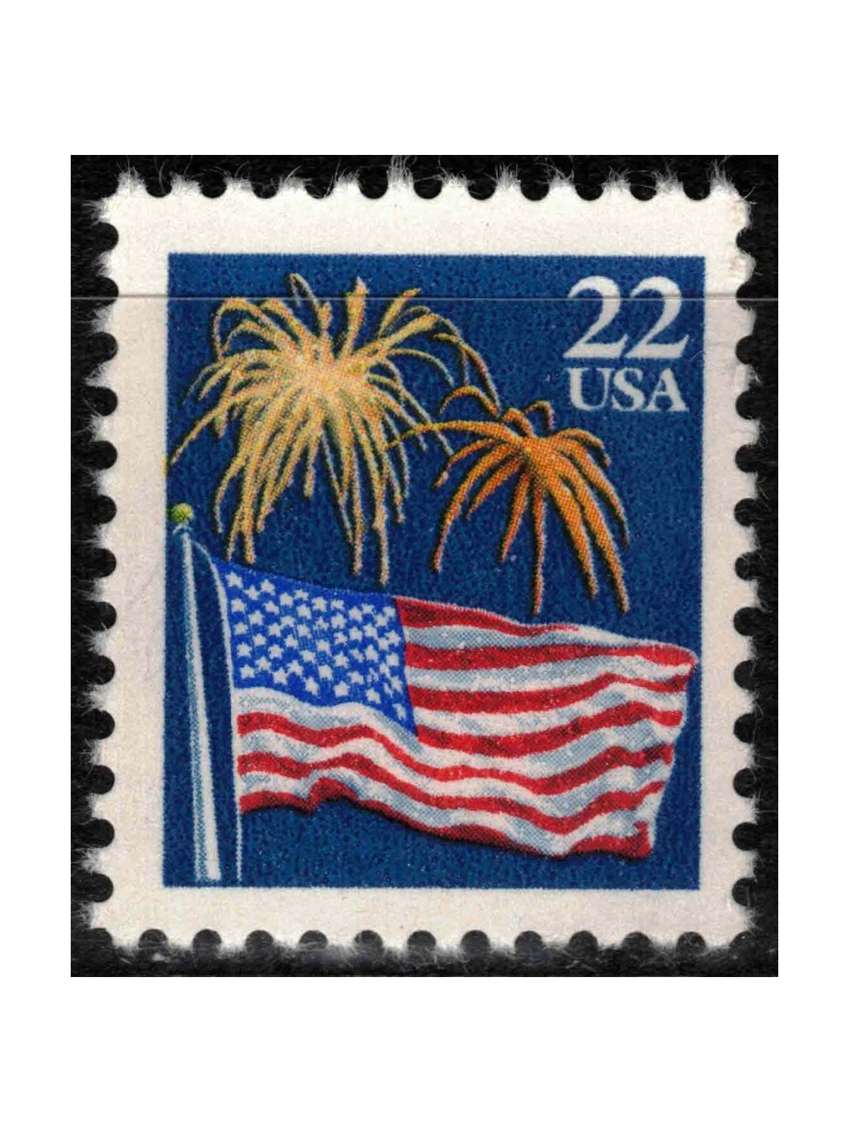 USA 1987 Bandiera e fuochi d'artificio MNH**