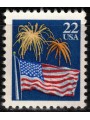 USA 1987 Bandiera e fuochi d'artificio MNH**