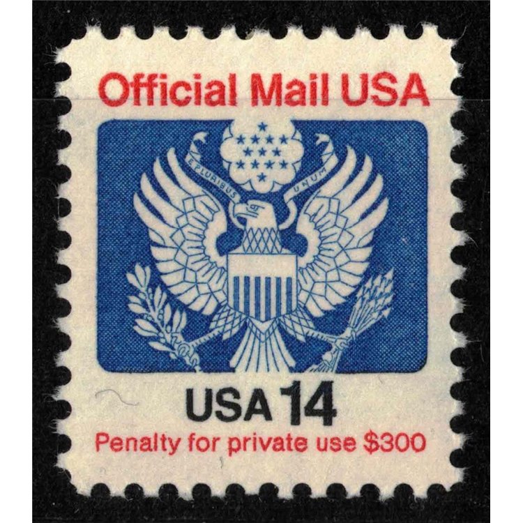 USA 1985 Service, Official Mail 14c MNH**