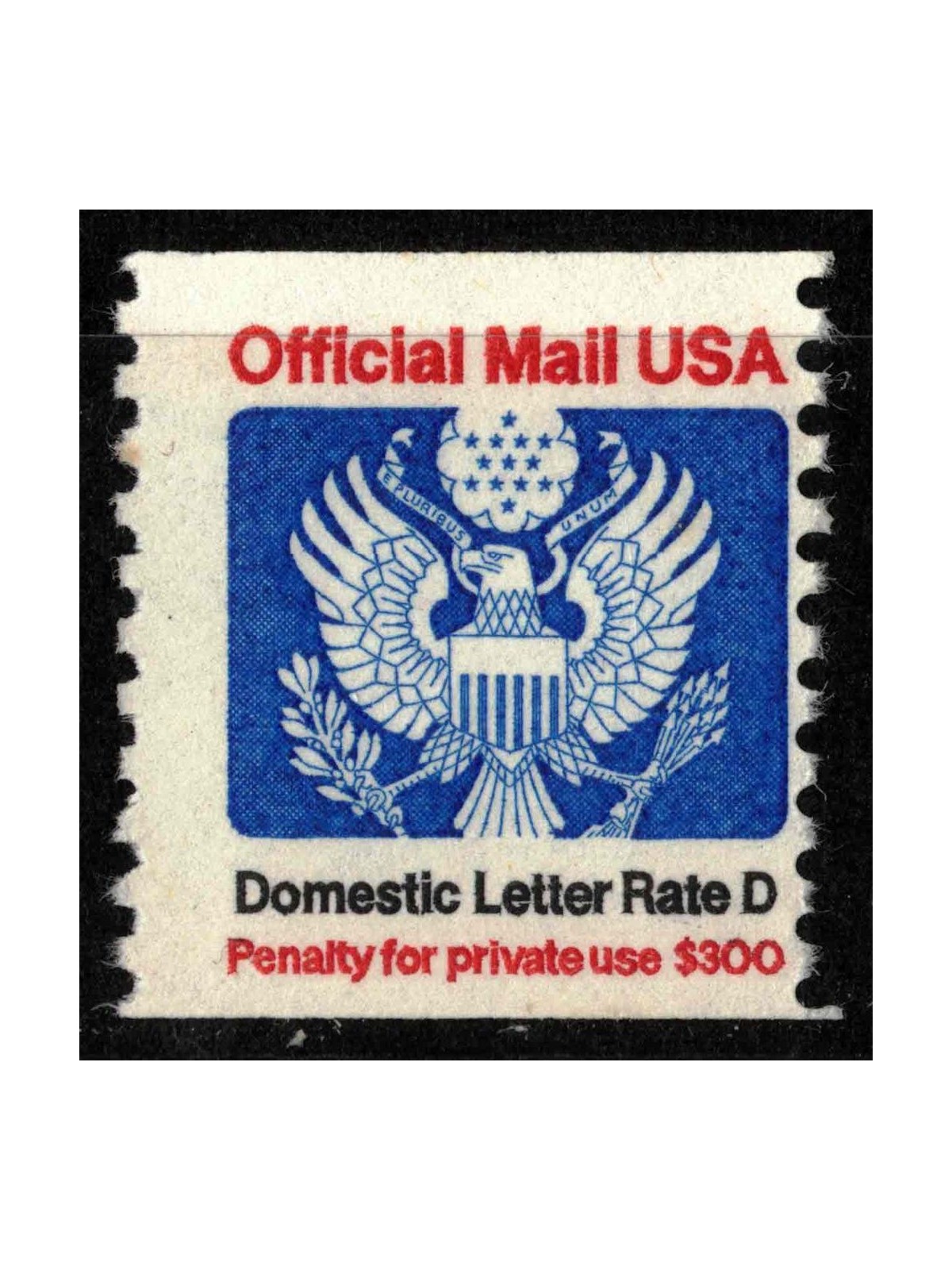 USA 1985 Service, Official Mail (Domestic Letter Rate D) MNH**