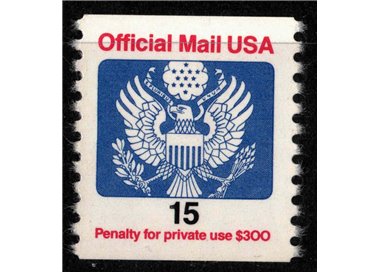 USA 1988 Servizio, Official Mail 15c MNH**