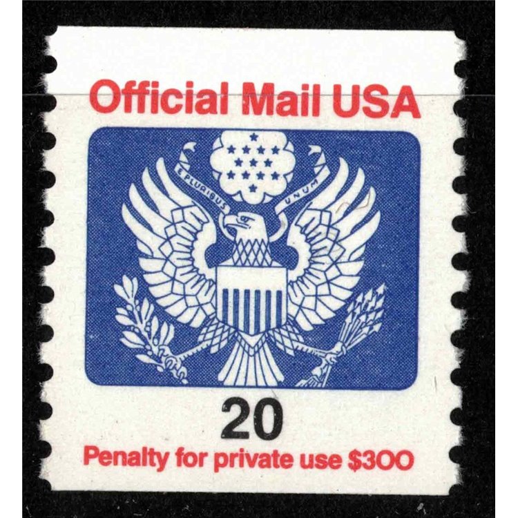 USA 1988 Servizio, Official Mail 20c MNH**