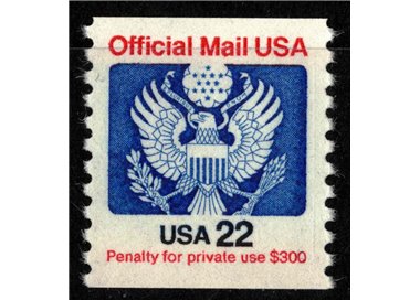 USA 1985 Service, Official Mail 22c MNH**