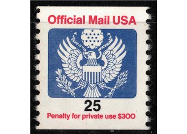 USA 1988 Service, Official Mail 25c MNH**