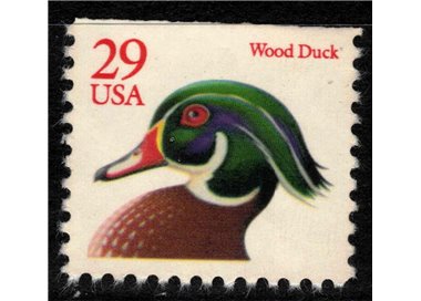 USA 1991 Anatra di legno (rosso) MNH**