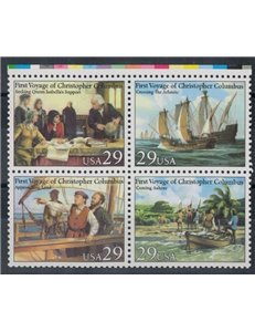 USA 1992 Columbus' voyages 4v MNH**