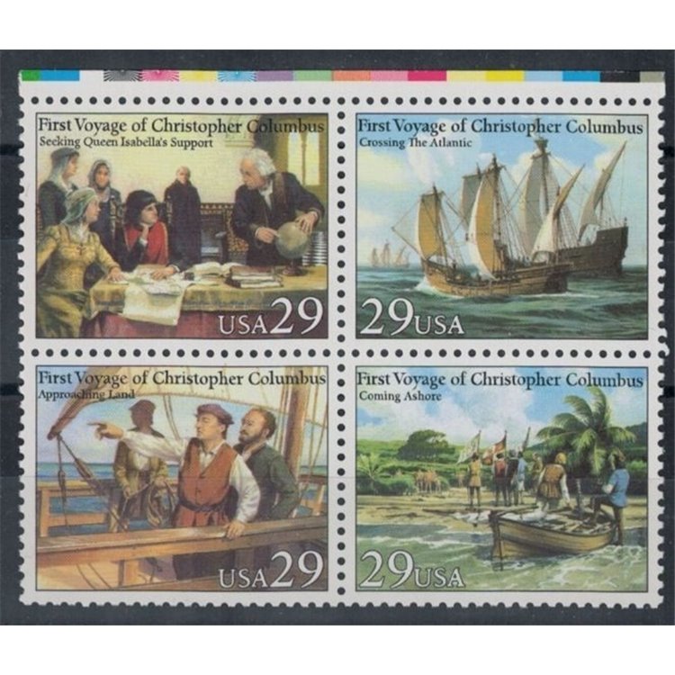 USA 1992 Columbus' voyages 4v MNH**